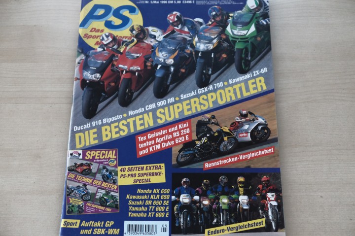 Deckblatt PS Sport Motorrad (05/1996)